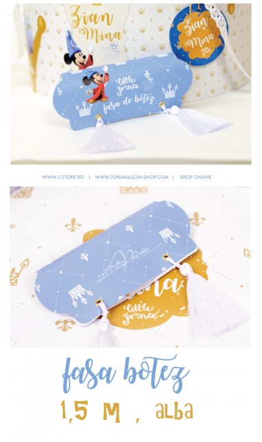 Trusou botez cu Mickey Mouse personalizat cu motive regale si Disney, Vrajitorul  7
